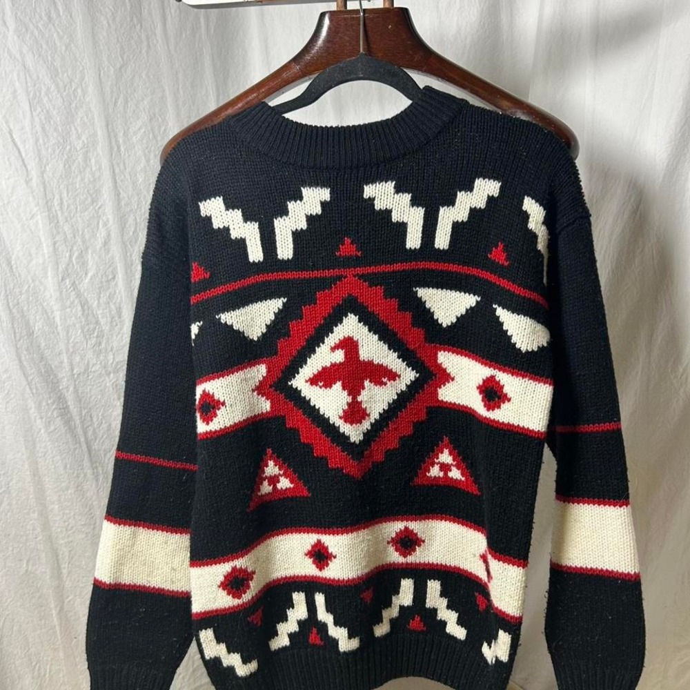 Vintage Cherry Stix‎ Aztec Sweater Small Acrylic Korea
